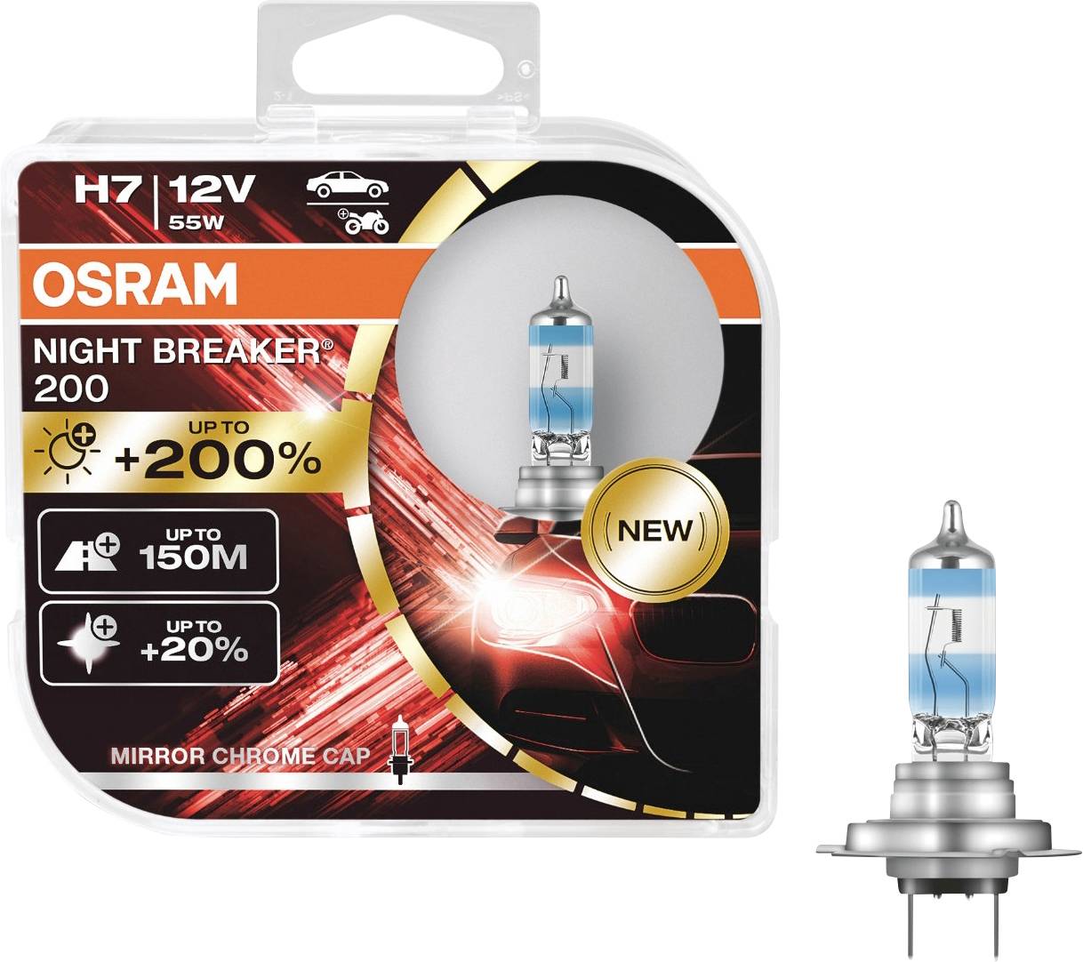 OSRAM 64210NB200-HCB Halogen Leuchtmittel H7 55 W 12 V