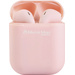 Music Man BT-X57 Bluetooth® HiFi In Ear Kopfhörer In Ear Headset, Lautstärkeregelung Pink