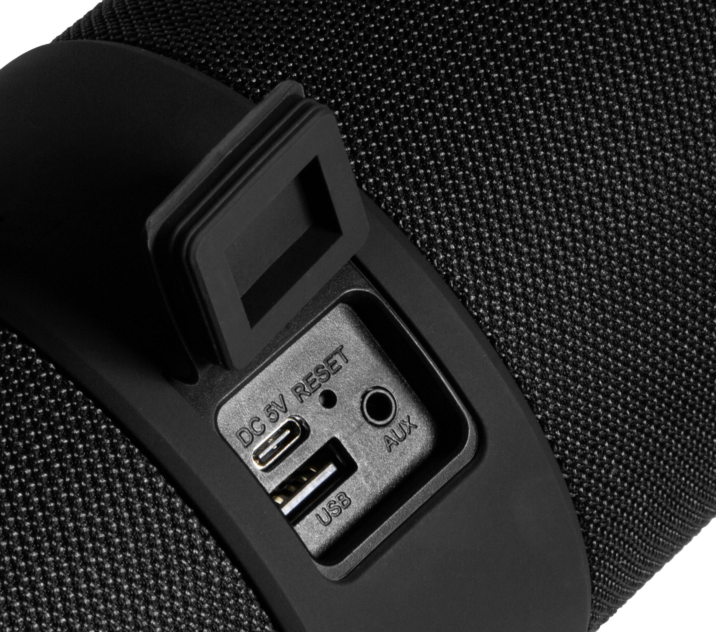 Music Man BT-X56 Bluetooth® Lautsprecher spritzwassergeschützt, USB, AUX Schwarz