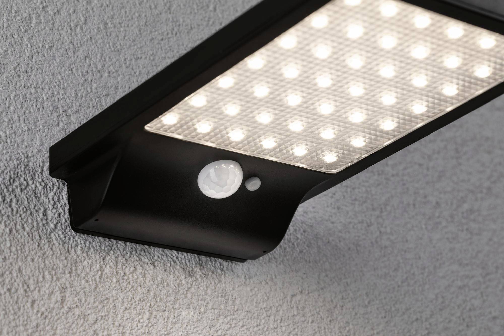 Paulmann 95393 Solveig Solar-Wandlampe 4 W Warmweiß Schwarz