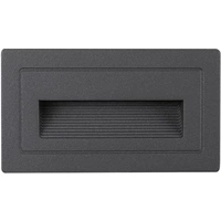 Paulmann 94383 Wandeinbauleuchte LED fest eingebaut LED Schwarz Paulmann 94383 Wandeinbauleuchte LED fest eingebaut LED Schwarz