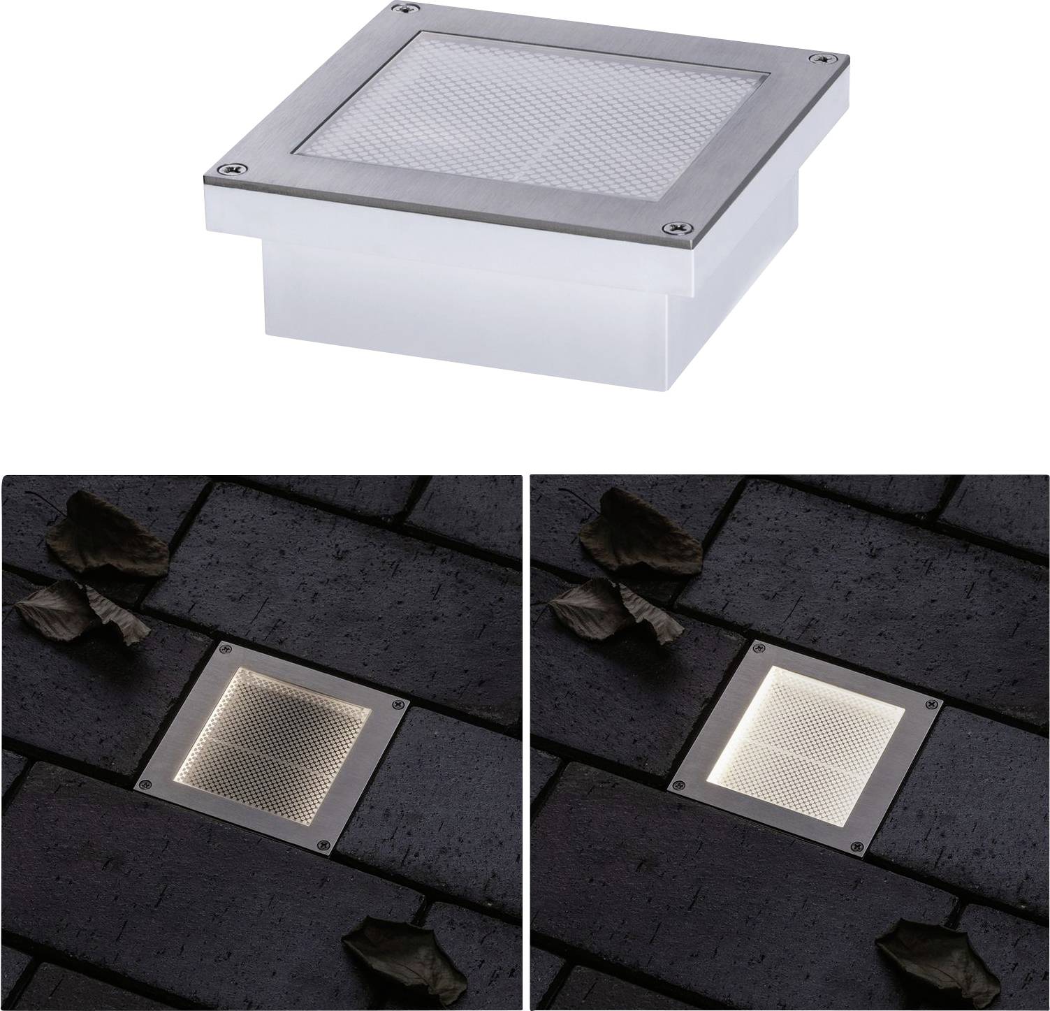 Paulmann 94336 Bodeneinbauleuchte LED fest eingebaut LED 3W Aluminium, Grau