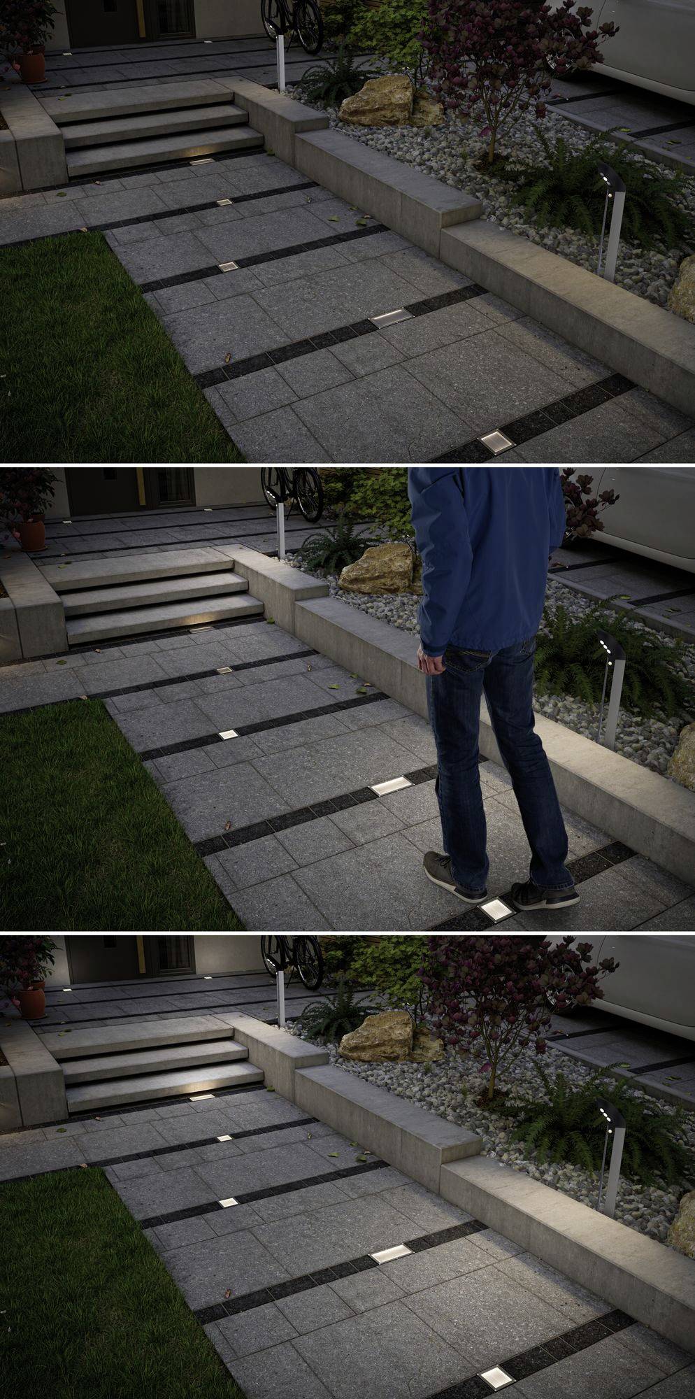 Paulmann 94336 Bodeneinbauleuchte LED fest eingebaut LED 3W Aluminium, Grau