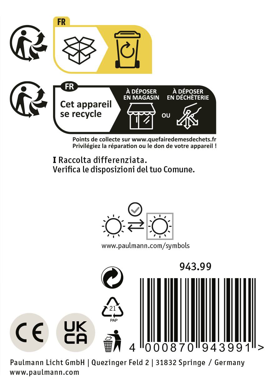 Paulmann 94399 Außenwandleuchte LED E27 Anthrazit