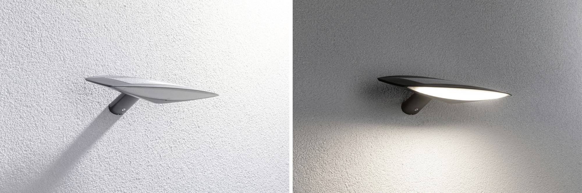 Paulmann 94340 Kiran Solar-Wandlampe Warmweiß Anthrazit