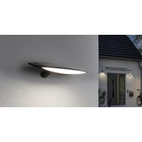 Paulmann 94339 Kiran Solar-Wandlampe Warmweiß Anthrazit Paulmann 94339 Kiran Solar-Wandlampe Warmweiß Anthrazit