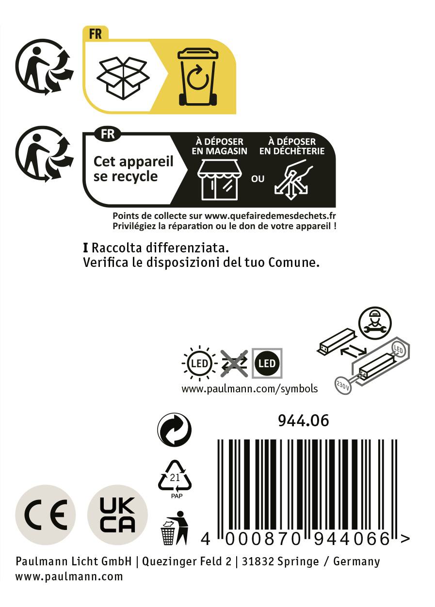 Paulmann Swivea 94406 Außenwandleuchte LED LED fest eingebaut Anthrazit