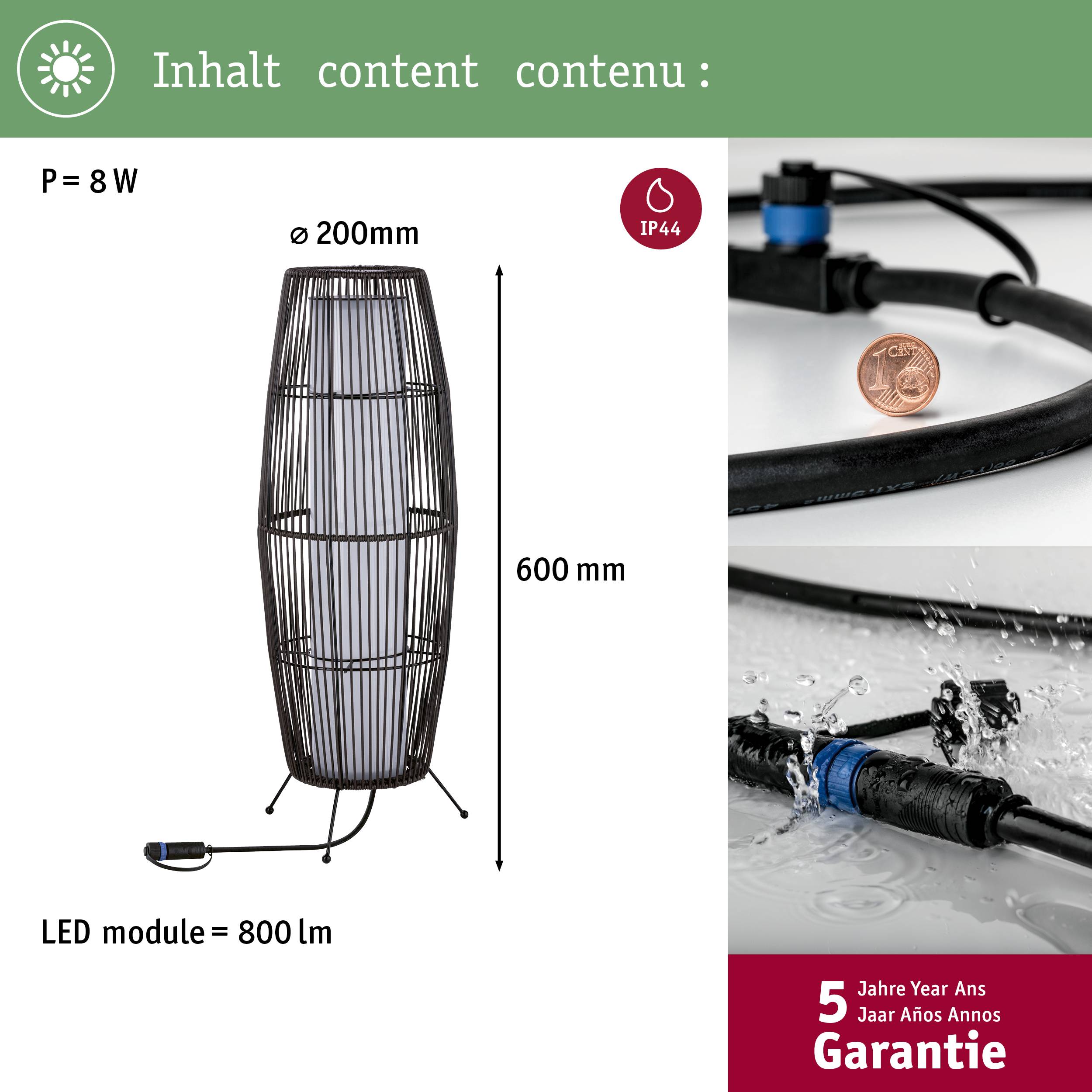 Paulmann 94320 Beleuchtungssystem Plug & Shine Warmweiß Braun