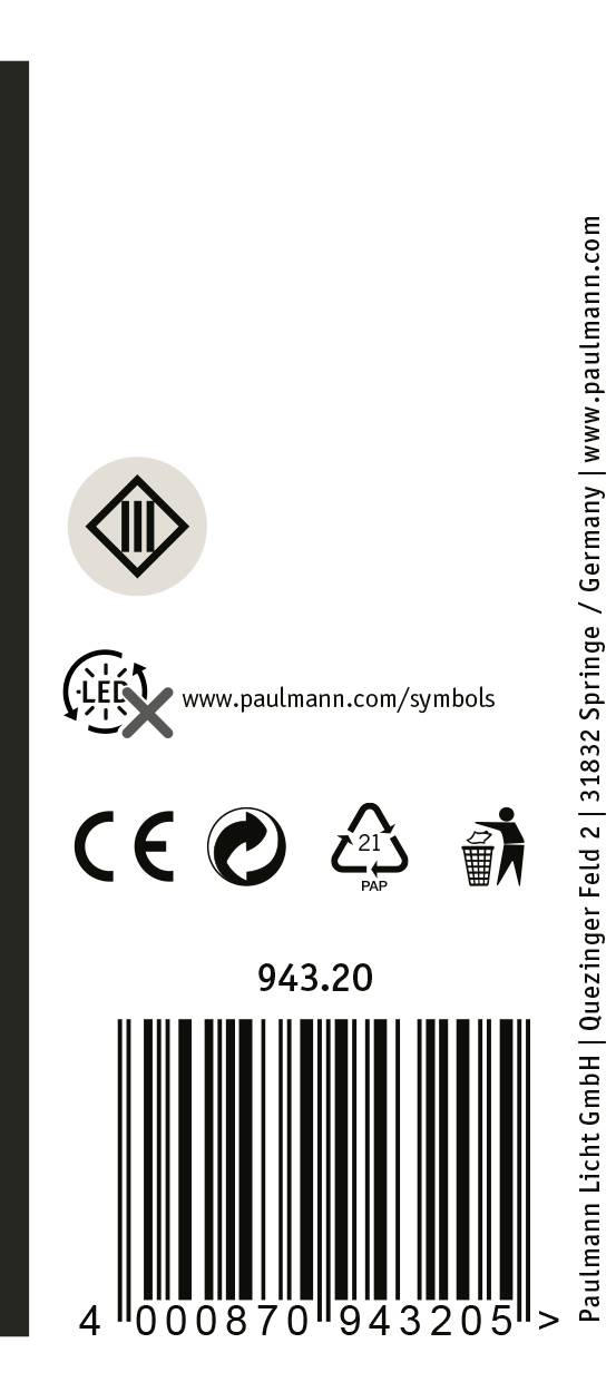 Paulmann 94320 Beleuchtungssystem Plug & Shine Warmweiß Braun