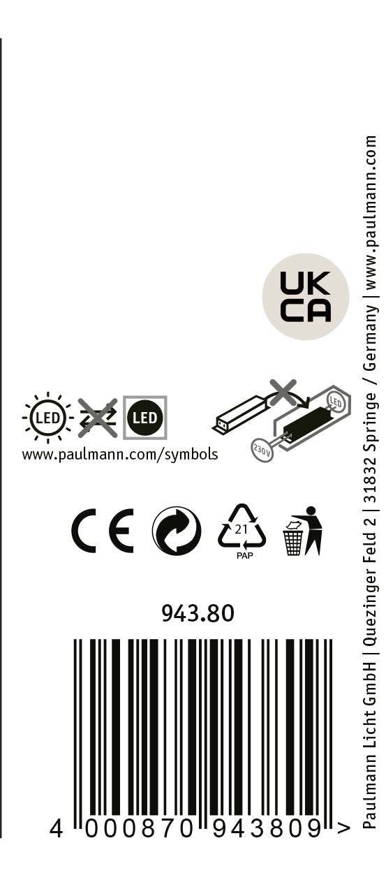 Paulmann 94380 Außenstandleuchte Grau