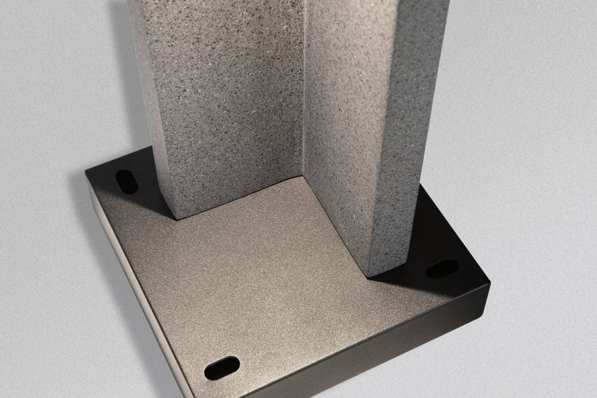 Paulmann 94501 LED-Pollerleuchte LED 9W schwarzer Sandstein