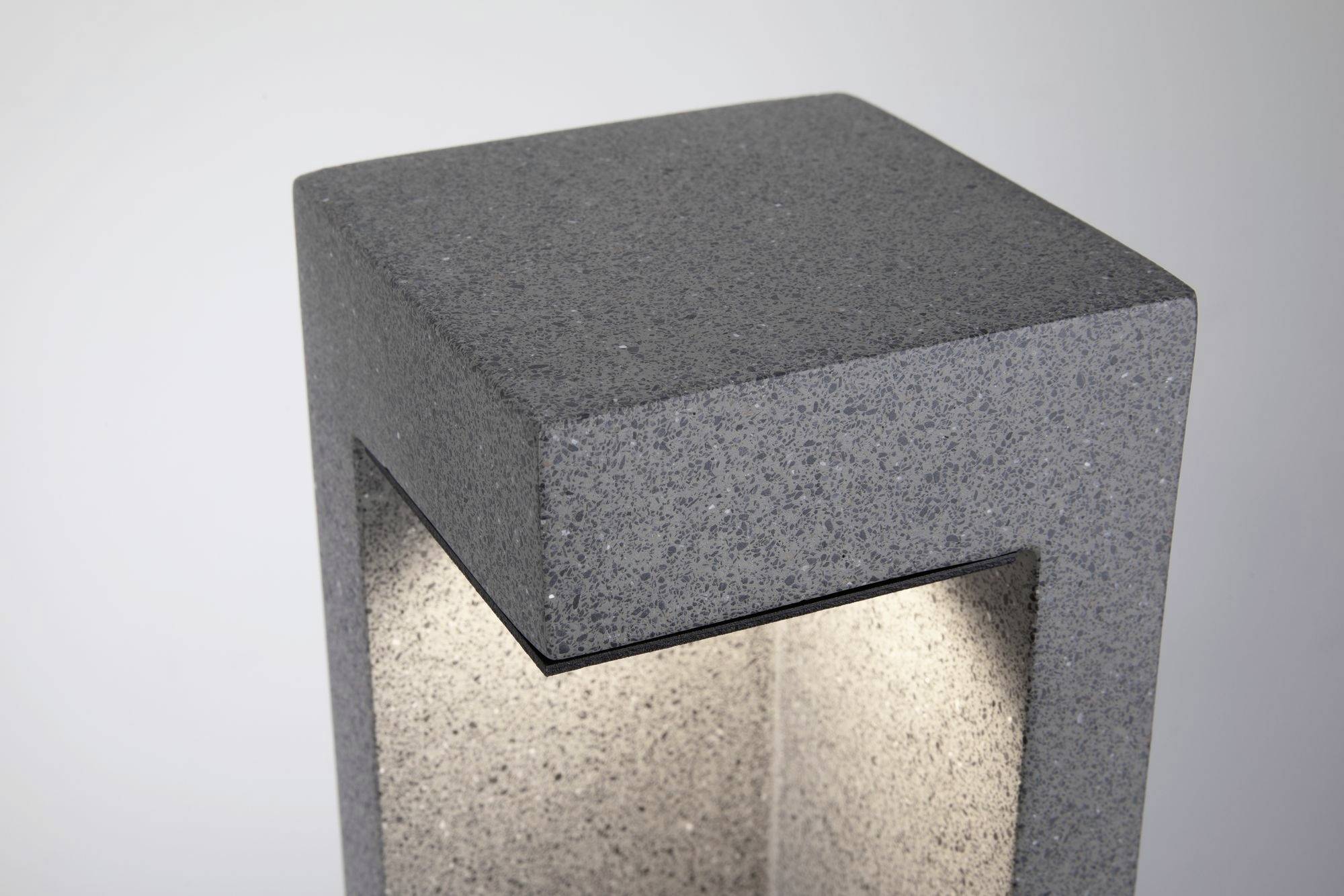 Paulmann 94501 LED-Pollerleuchte LED 9W schwarzer Sandstein