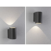 Paulmann Concrea 94500 Außenwandleuchte LED LED fest eingebaut schwarzer Sandstein Paulmann Concrea 94500 Außenwandleuchte LED LED fest eingebaut schwarzer Sandstein