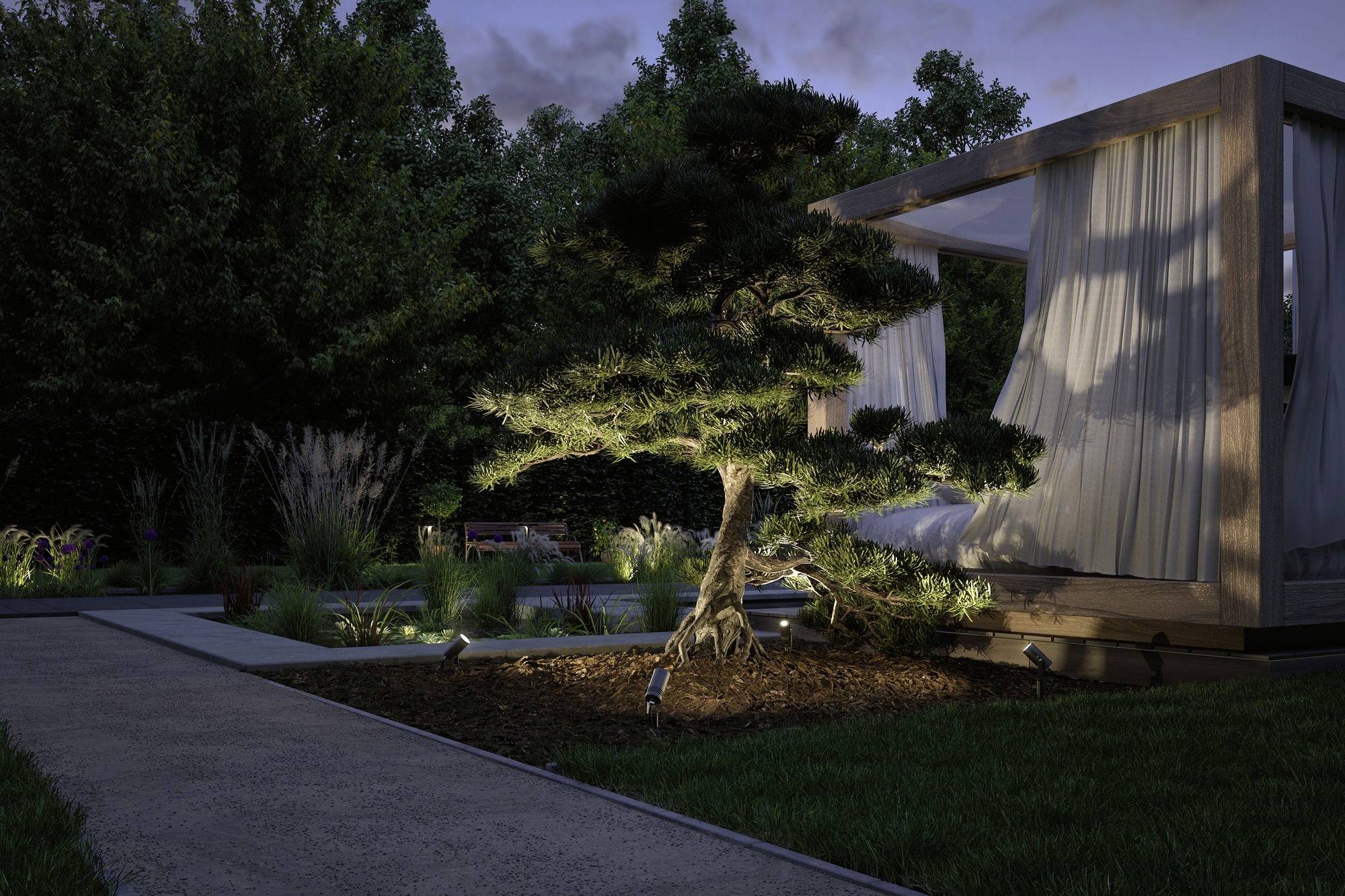 Paulmann 94368 Beleuchtungssystem Plug & Shine Warmweiß Grau