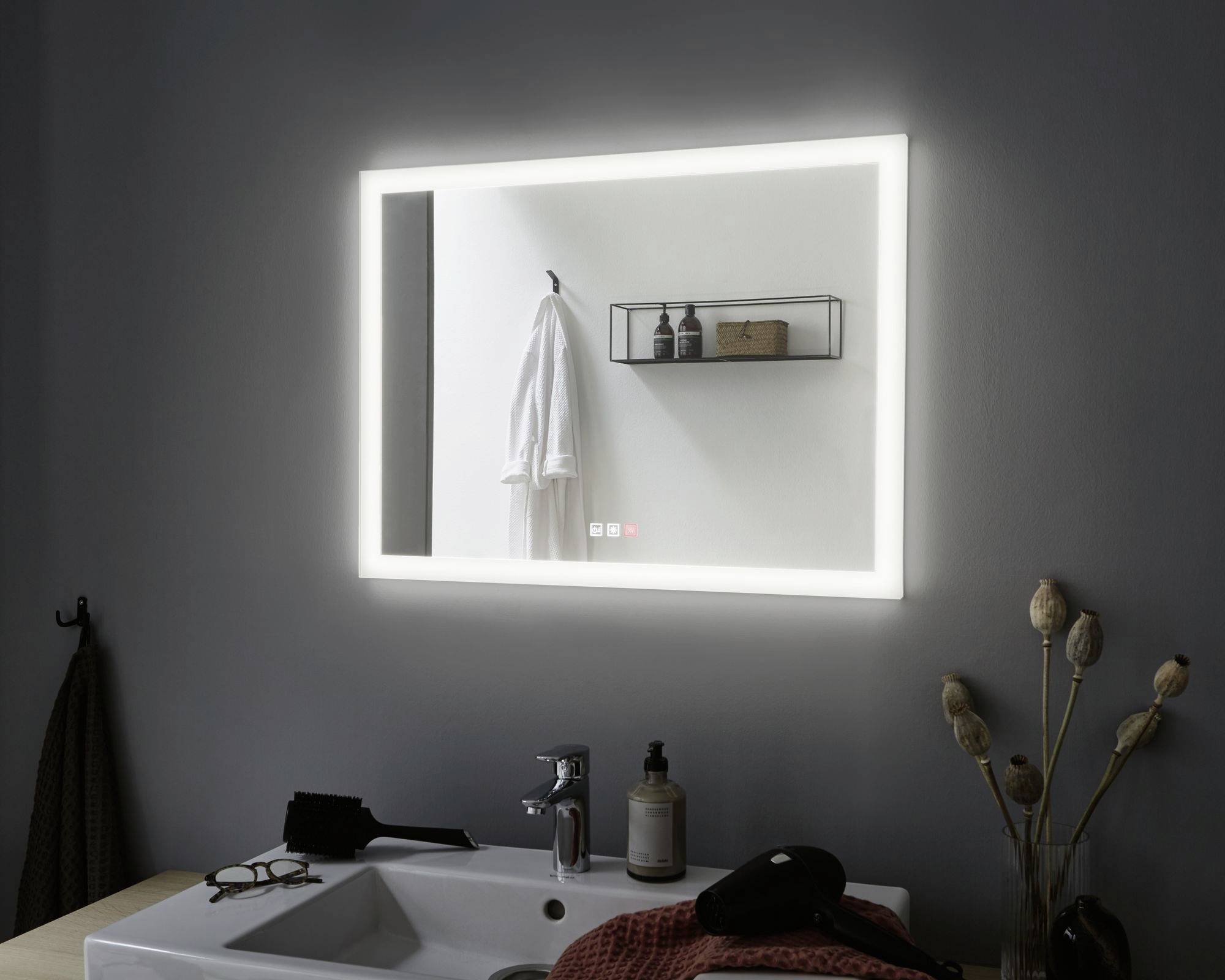 Paulmann HomeSpa Mirra 93013 Bad-Wandleuchte Warmweiß Chrom, Weiß