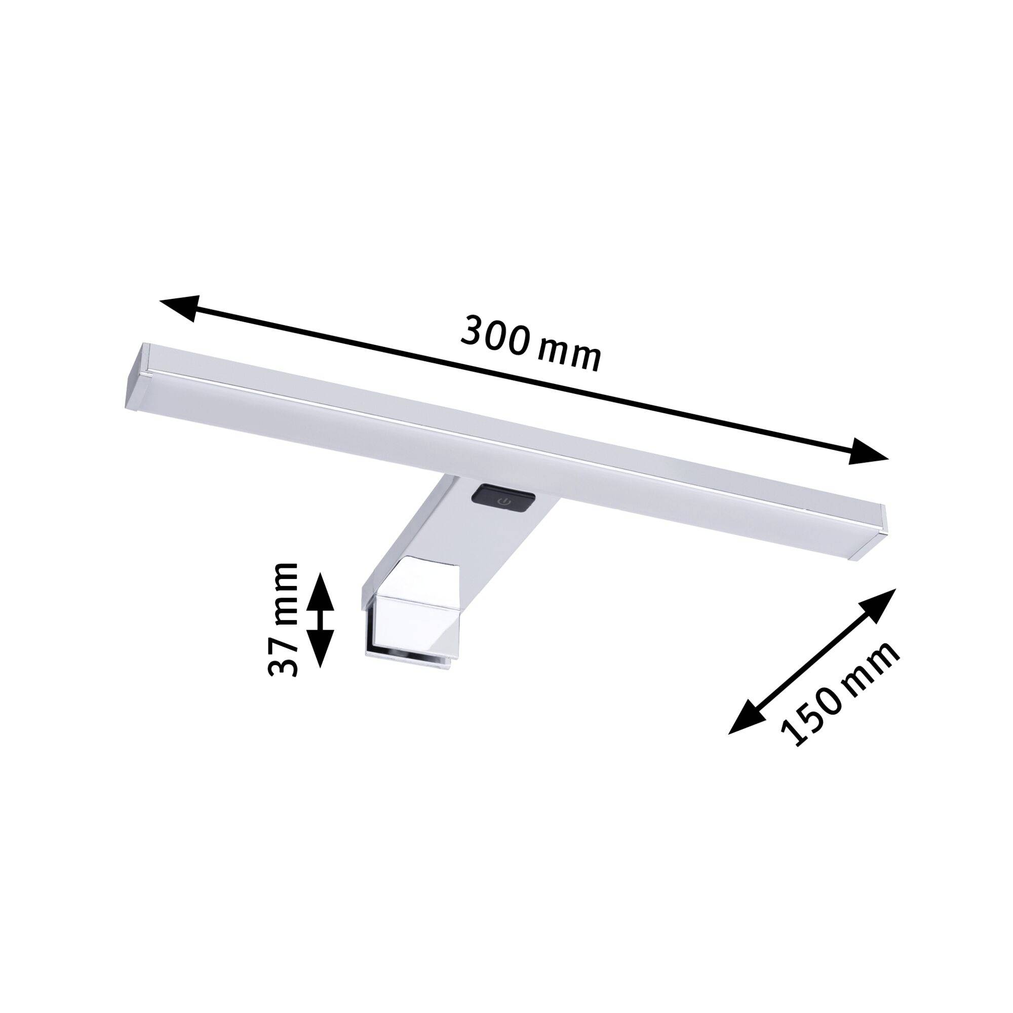 Paulmann HomeSpa Selo 78950 Klemmleuchte Warmweiß Chrom