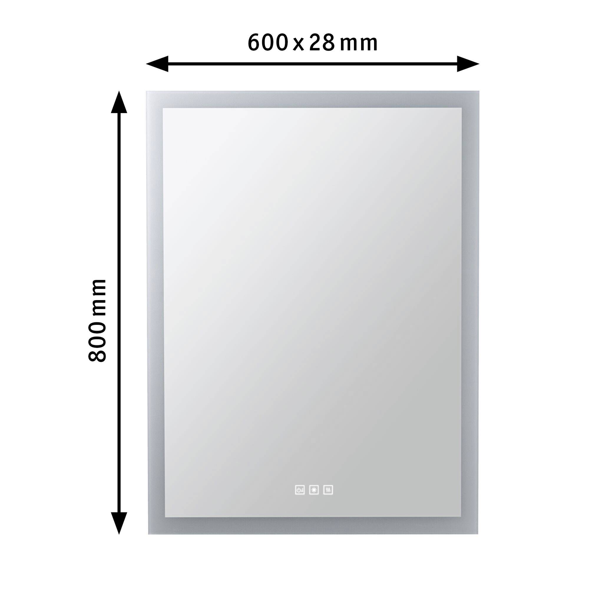 Paulmann HomeSpa Mirra 78951 LED-Spiegelleuchte Warmweiß Weiß