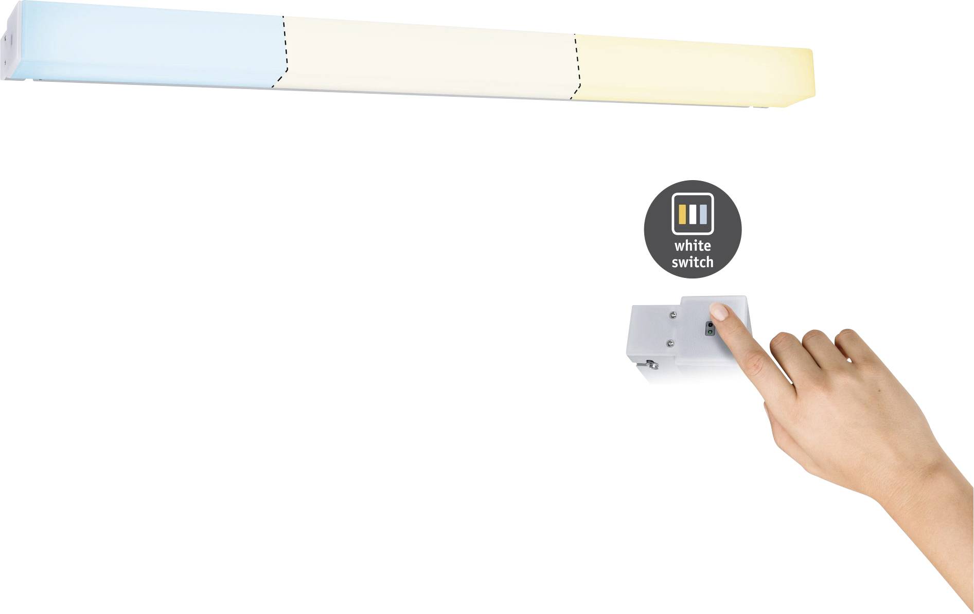 Paulmann HomeSpa Luno 78949 LED-Spiegelleuchte Warmweiß