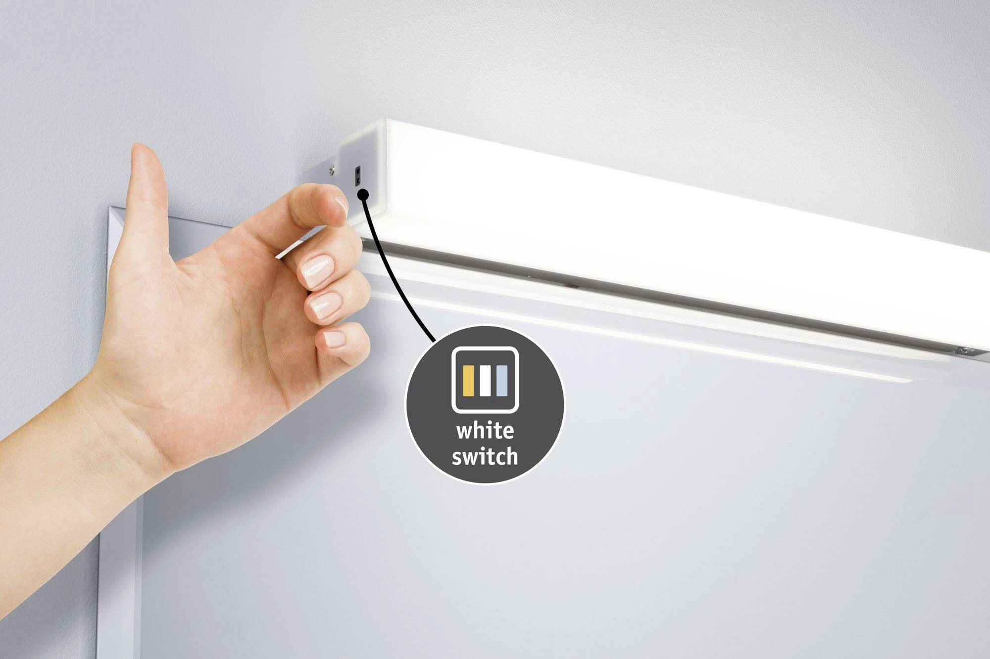 Paulmann HomeSpa Luno 78949 LED-Spiegelleuchte Warmweiß