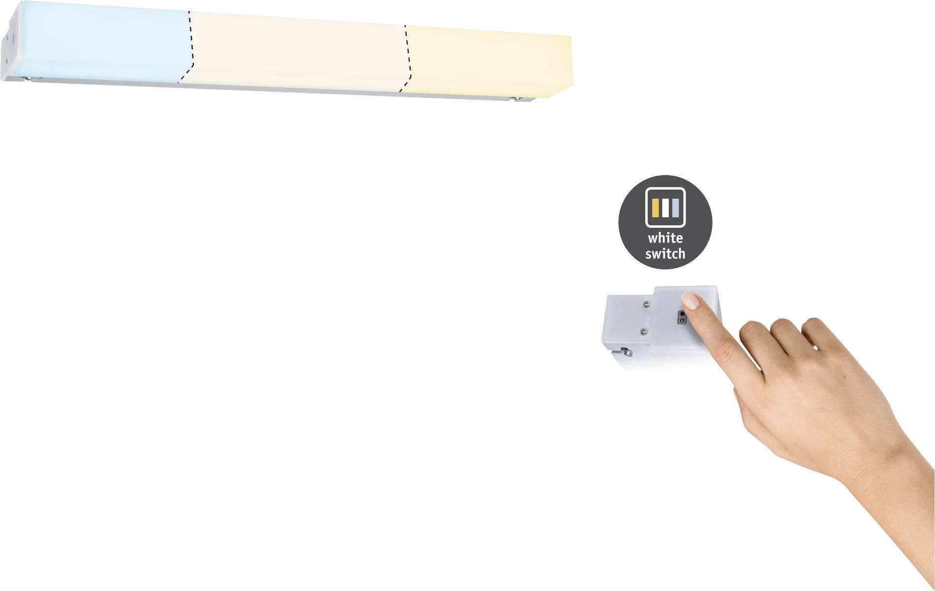 Paulmann HomeSpa Luno 78948 LED-Spiegelleuchte Warmweiß