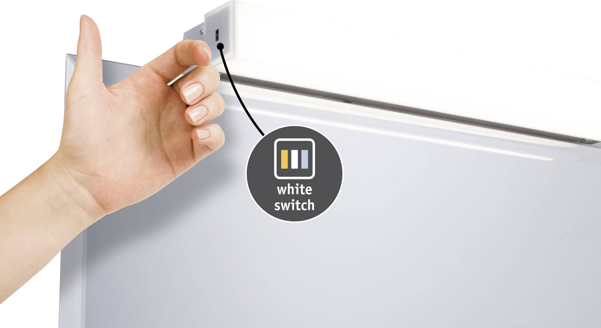 Paulmann HomeSpa Luno 78948 LED-Spiegelleuchte Warmweiß