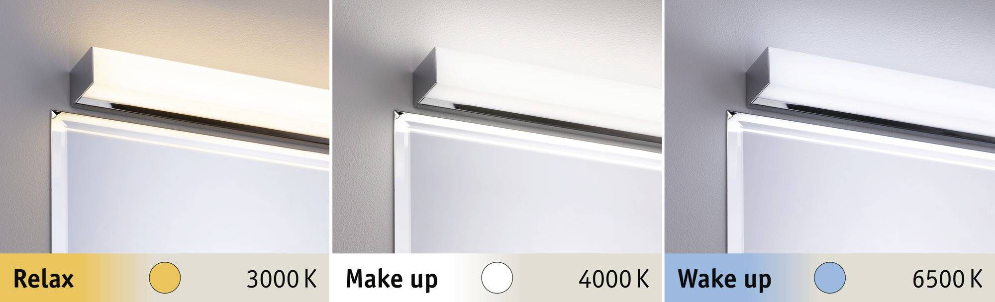 Paulmann HomeSpa Tova 78945 LED-Spiegelleuchte Warmweiß Chrom, Weiß