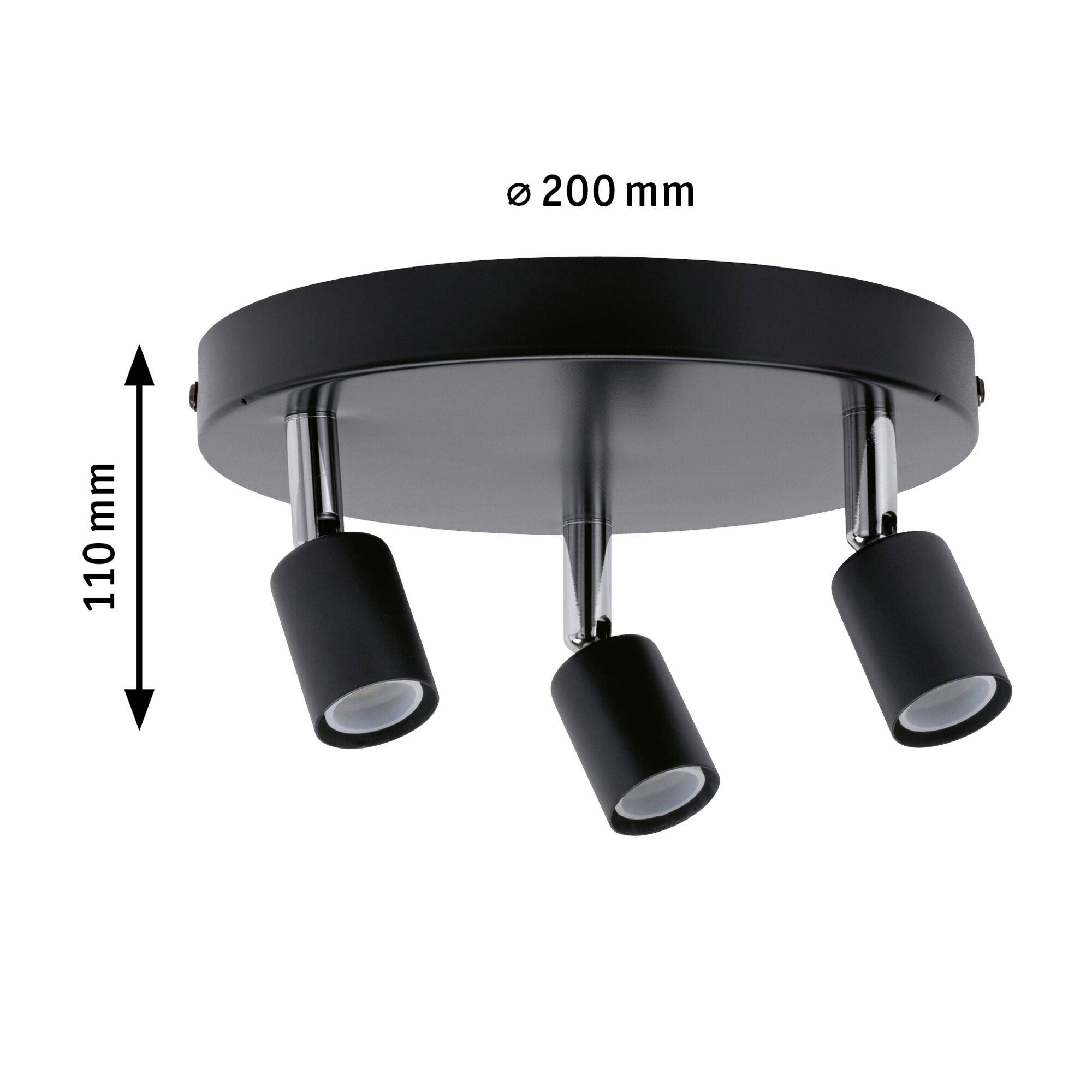 Paulmann Carolina 66752 Wandstrahler GU10 Anthrazit, Chrom