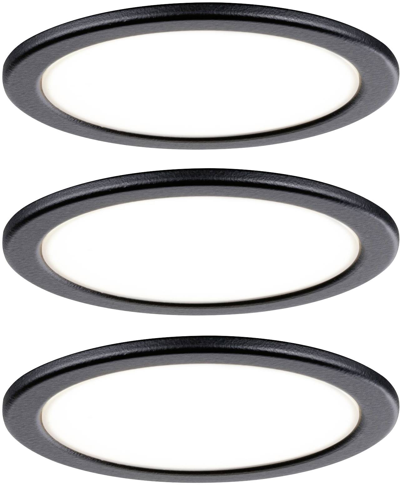 Paulmann LED-Schrankleuchte LED LED fest eingebaut 9W Warmweiß Schwarz