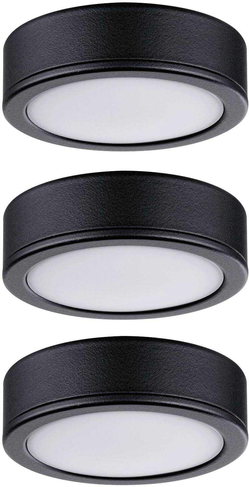 Paulmann LED-Schrankleuchte LED LED fest eingebaut 9W Warmweiß Schwarz