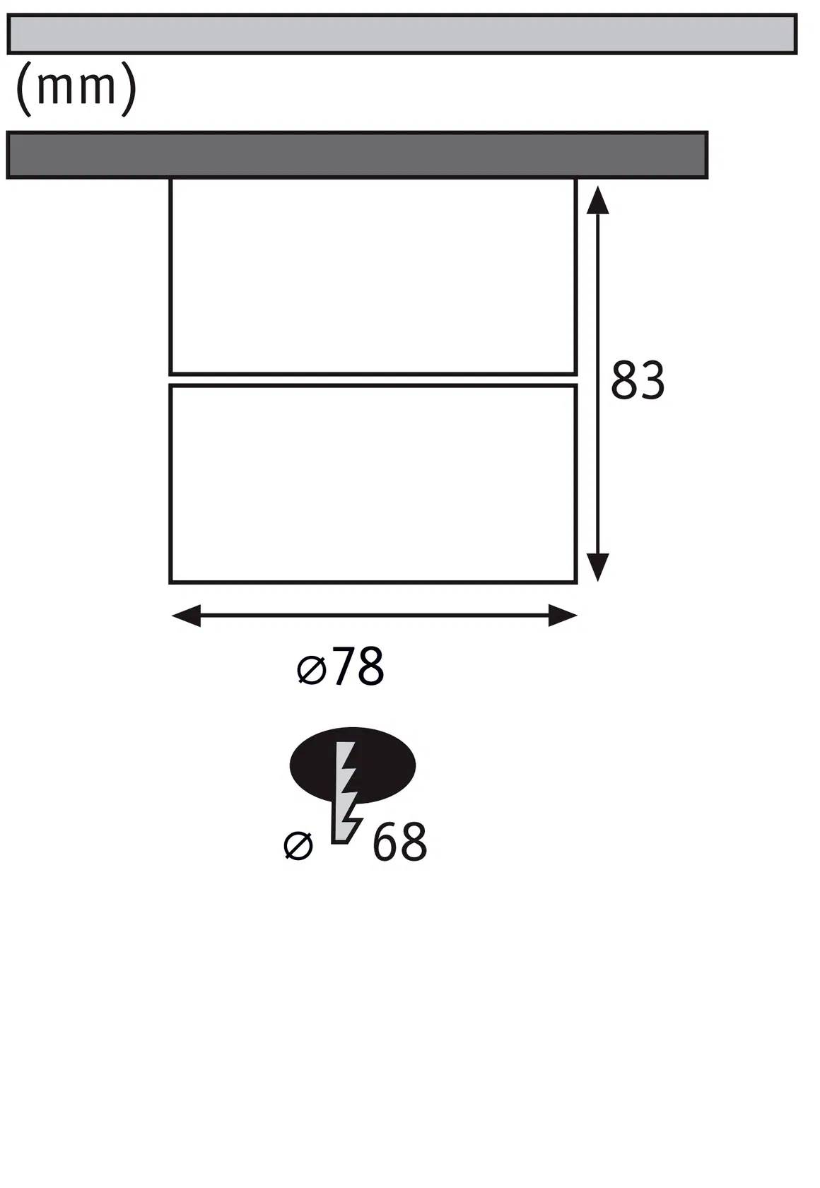 Paulmann 93373 Spircle LED-Aufbauleuchte LED LED fest eingebaut 8W Weiß