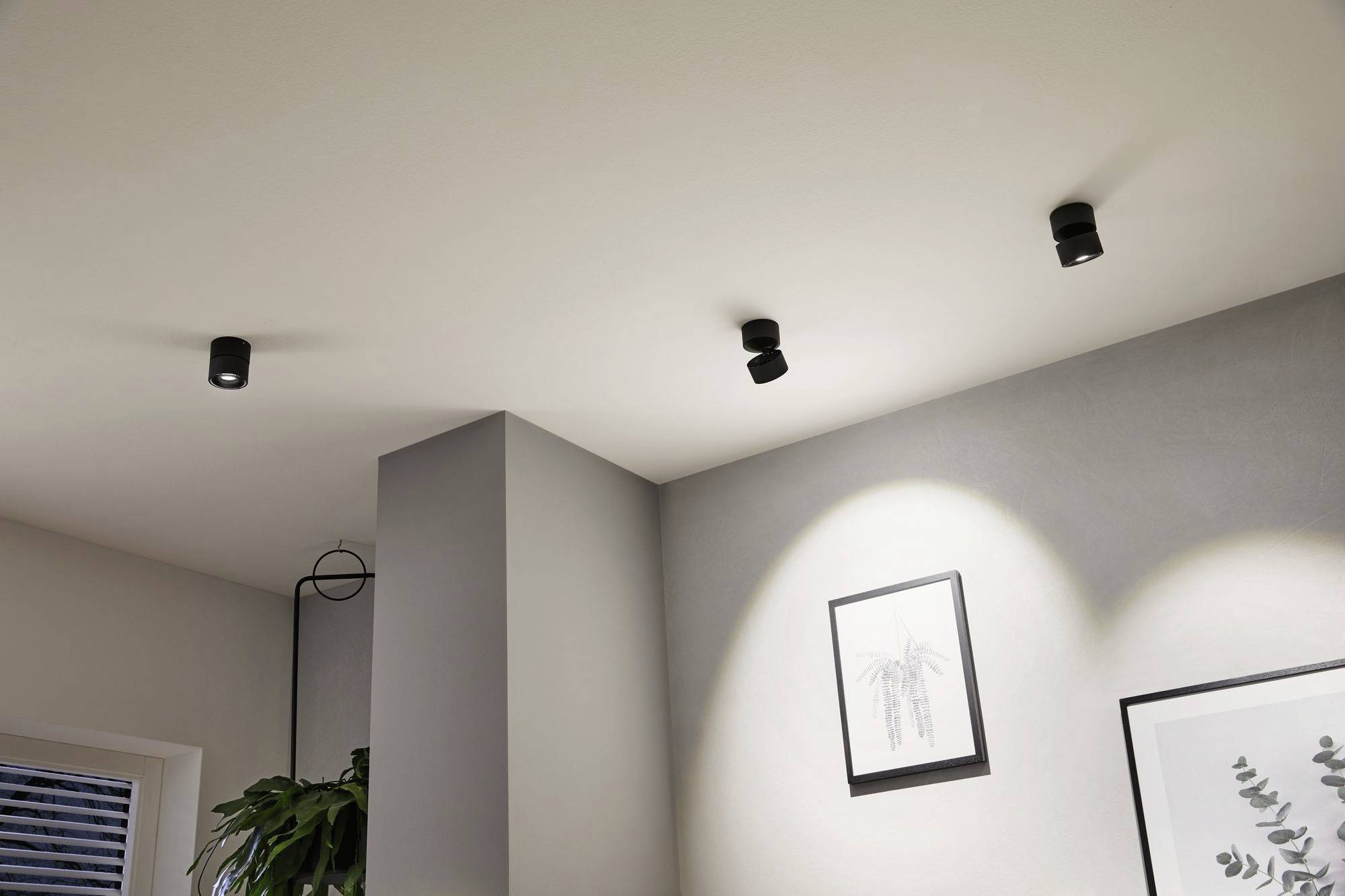 Paulmann 93371 Spircle LED-Aufbauleuchte LED LED fest eingebaut 8W Schwarz (matt)