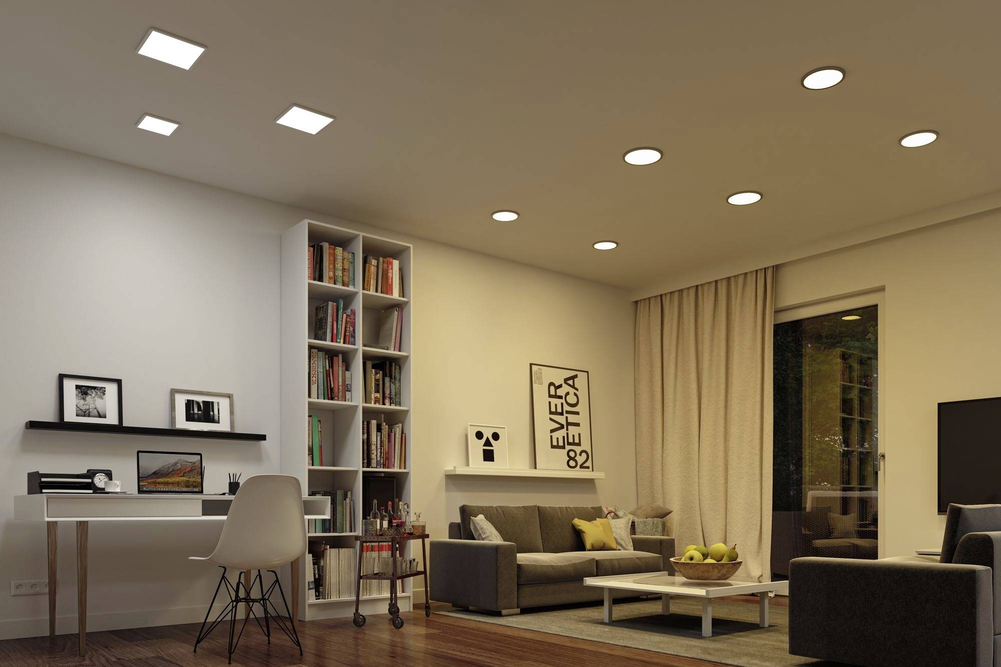 Paulmann 93047 AREO VariFit TuneW Zigbee LED-Einbaupanel LED 13W Weiß