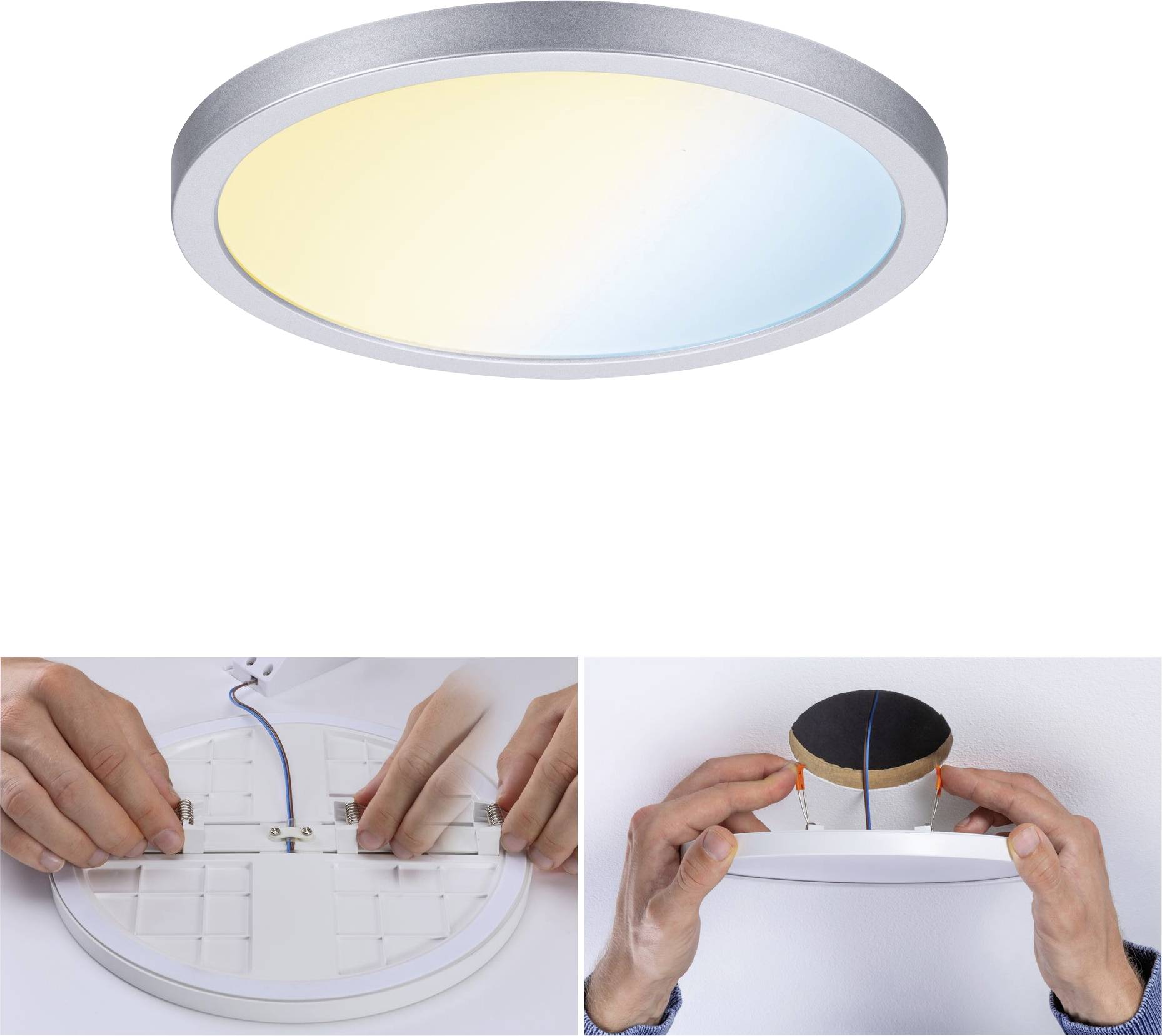 Paulmann 93045 AREO VariFit TuneW Zigbee LED-Einbaupanel LED 13W Chrom (matt)