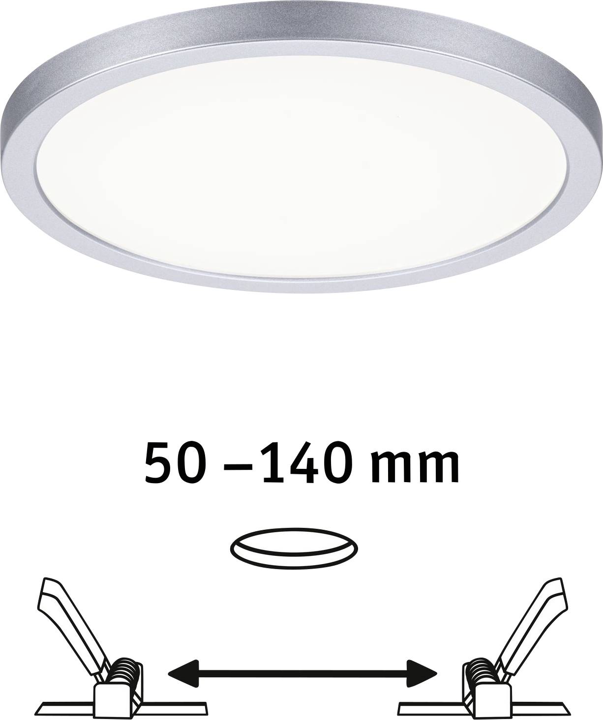 Paulmann 93038 AREO VariFit LED-Einbaupanel LED 13W Chrom (matt)