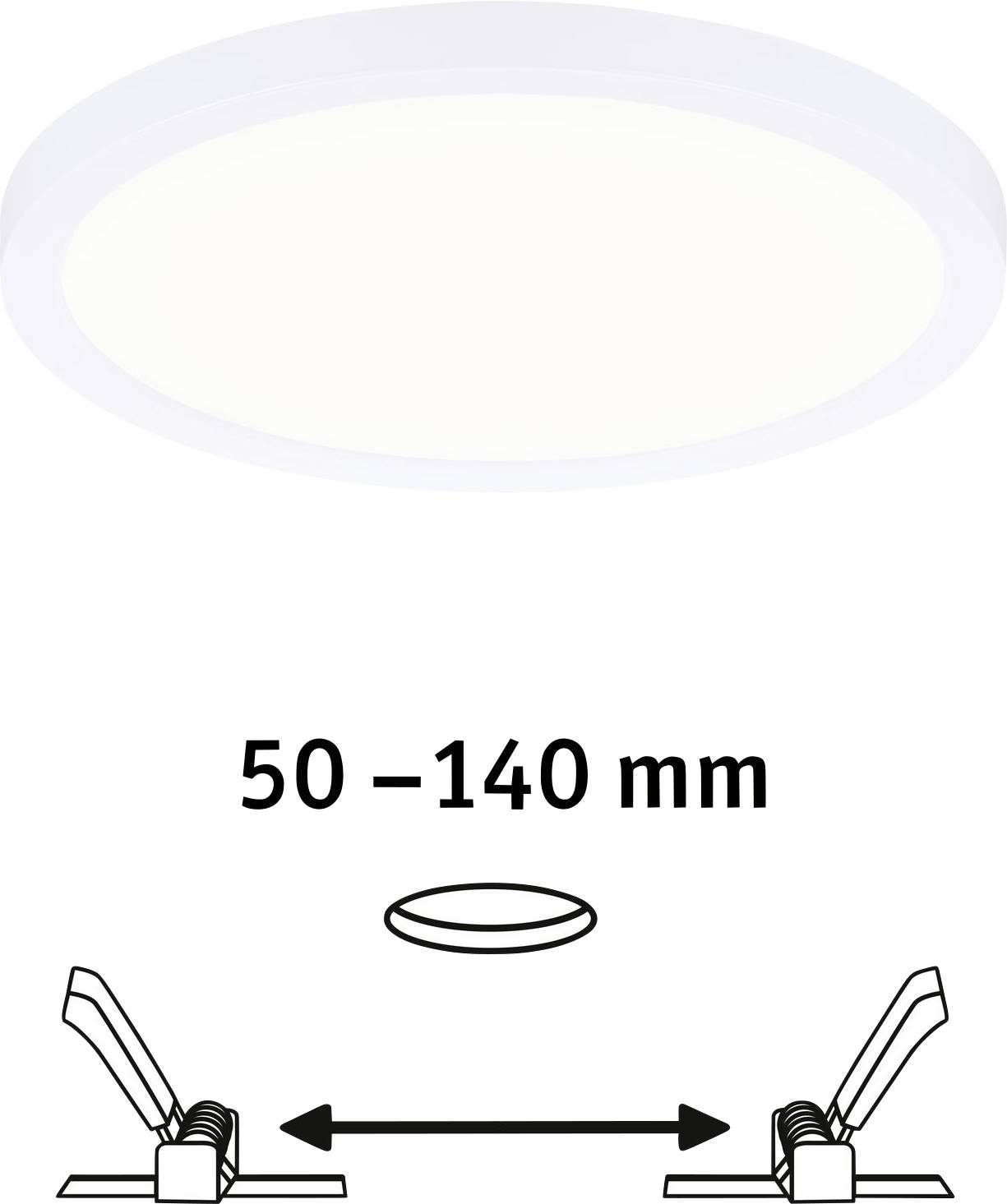 Paulmann 93036 AREO VariFit LED-Einbaupanel LED 13W Weiß