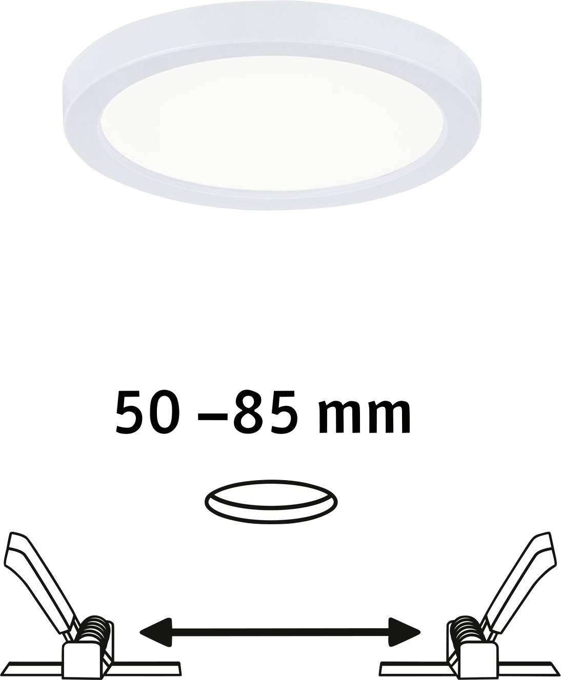 Paulmann 93035 AREO VariFit LED-Einbaupanel LED 6.5W Weiß