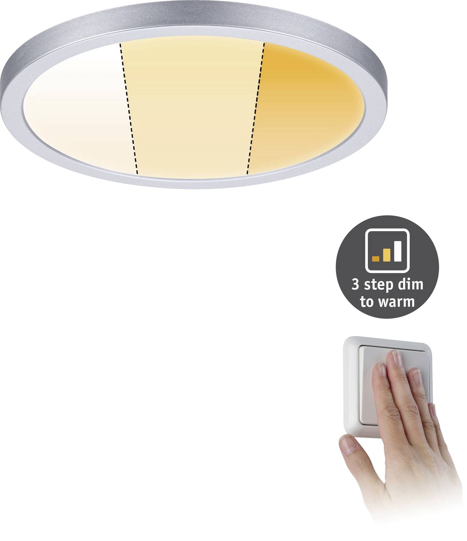 Paulmann 92991 Areo VariFit LED-Einbaupanel LED 15W Chrom (matt)