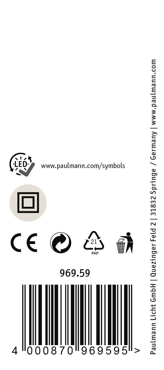 Paulmann URail Pendel Barre LED-Pendelleuchte URail GU10 Chrom (matt)