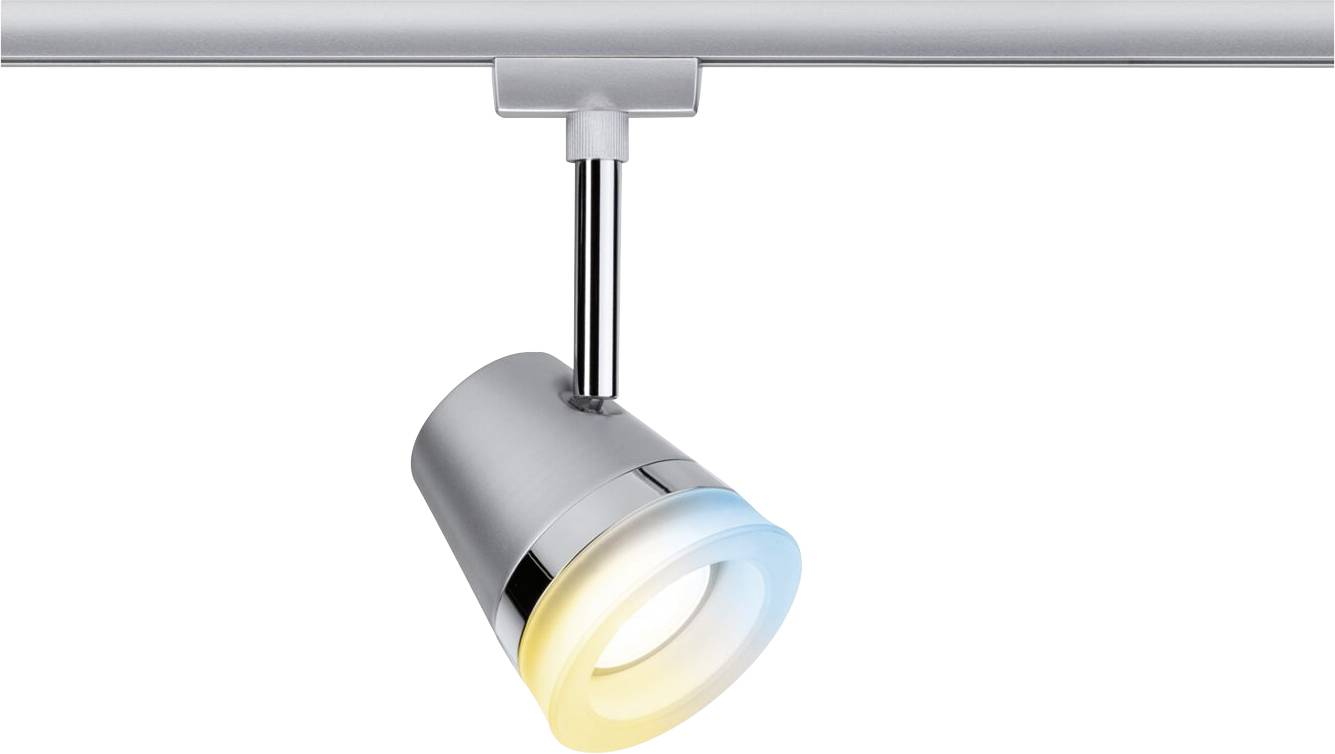 Paulmann URail Spot Cone Zigbee LED-Pendelleuchte URail GU10 5 W Chrom (matt), Chrom
