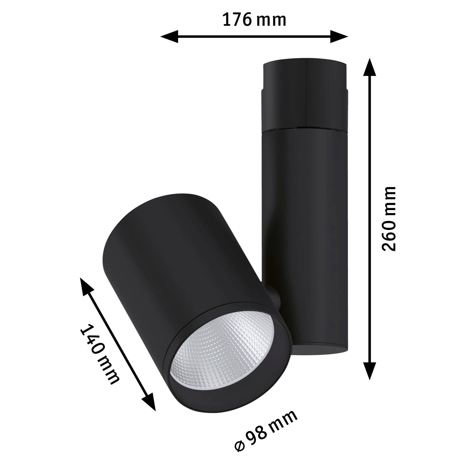 Paulmann URail Spot Zeus LED-Schienenstrahler URail 35W Schwarz (matt)