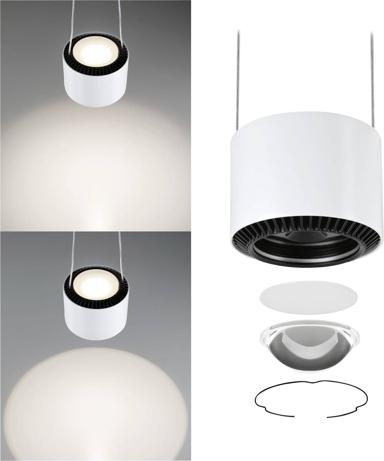 Paulmann URail Pendel Aldan LED-Schienenstrahler URail 17W Weiß