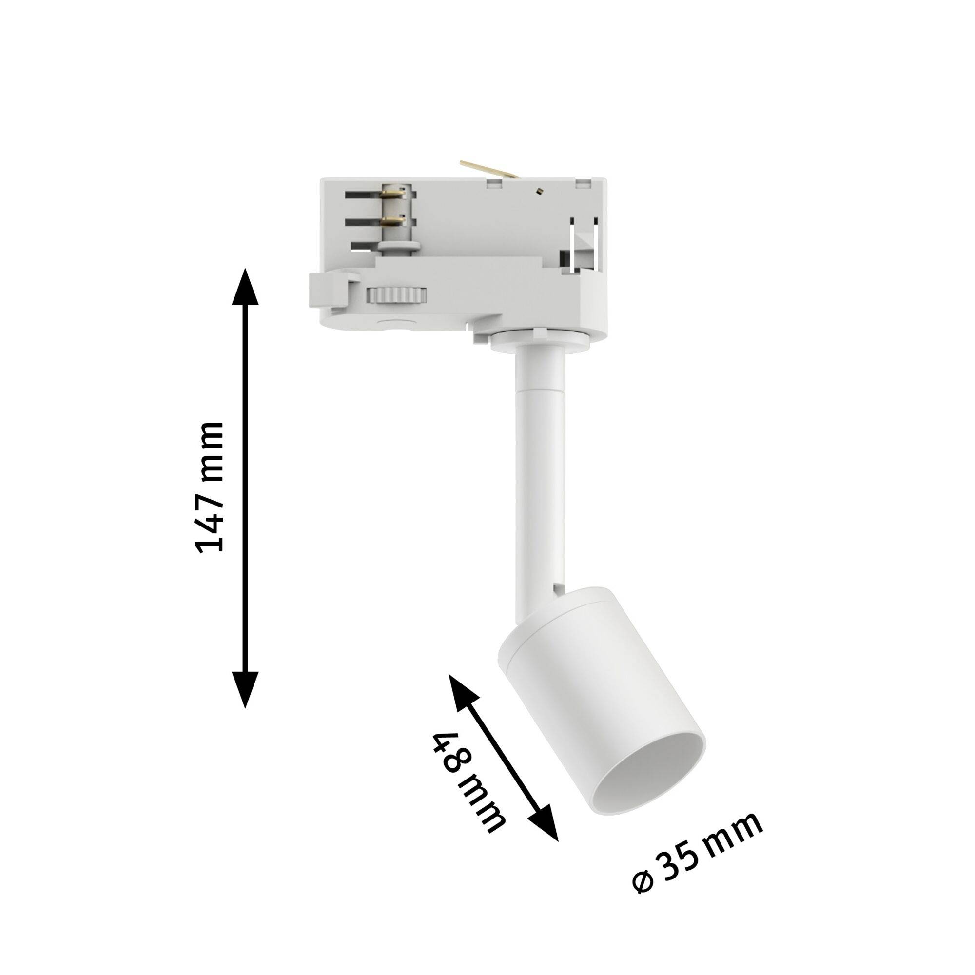 Paulmann ProRail3 Purell LED-Schienenstrahler ProRail3 GU10 Weiß