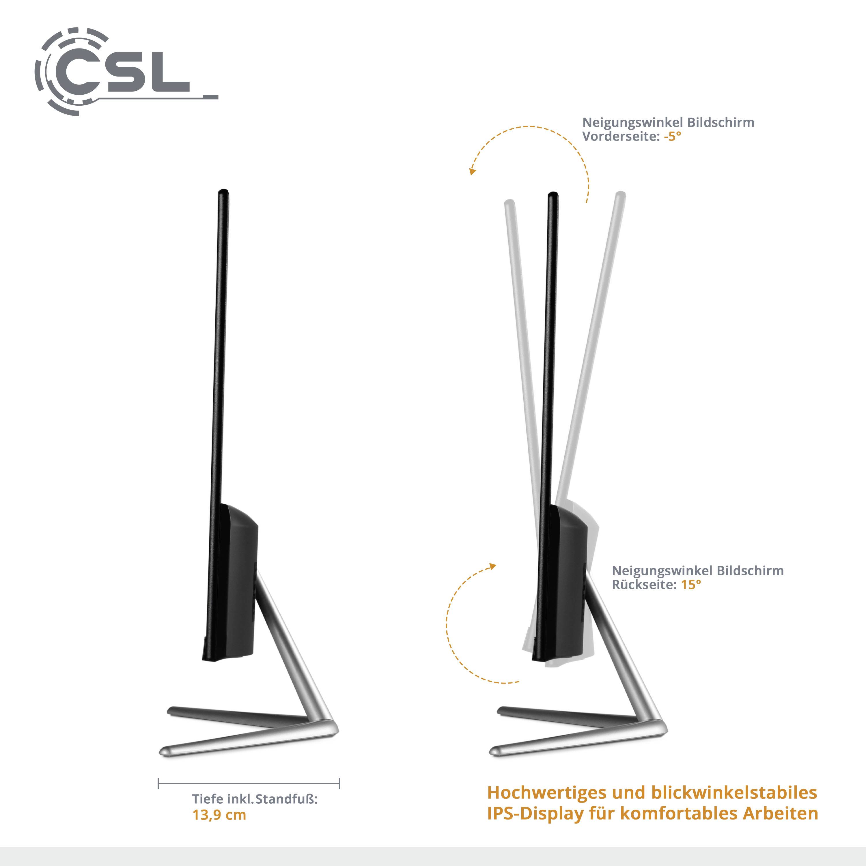 CSL Computer Unity F24B-GLS 60.5cm (23.8 Zoll) All-in-One PC Intel® Celeron® N4120 8GB 256GB SSD Intel UHD Graphics 600 Windows®