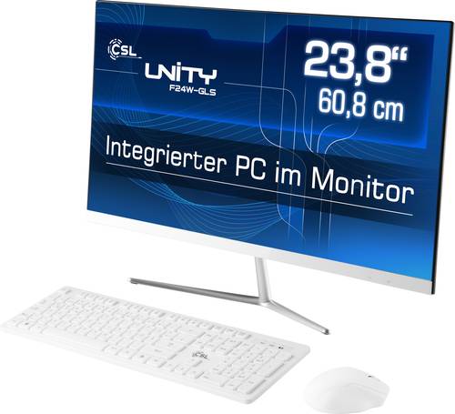 CSL Computer Unity F24W-GLS 60.5cm (23.8 Zoll) All-in-One PC Intel® Celeron® N4120 8GB 256GB SSD I