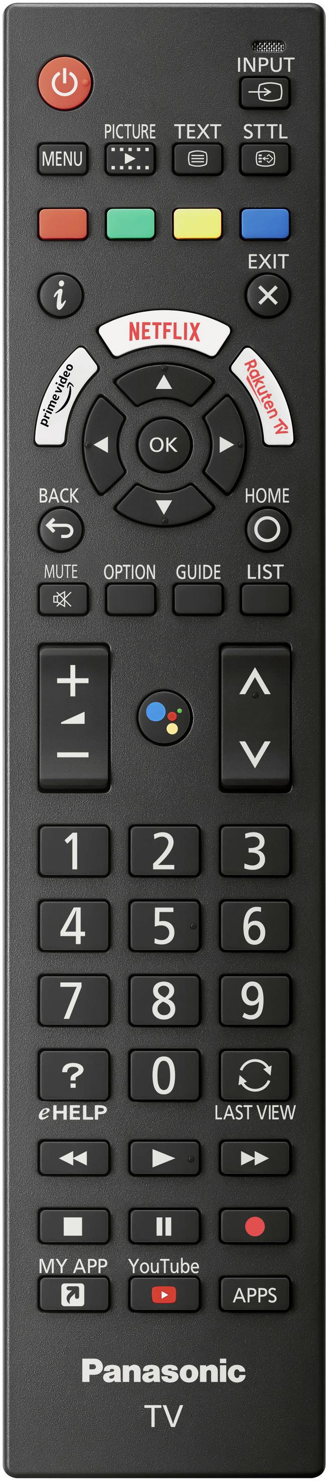 Panasonic TX-65JXW834 LED-TV 164cm 65 Zoll EEK G (A - G) DVB-T2, DVB-C, DVB-S, UHD, Smart TV, WLAN, PVR ready, CI+ Schwarz