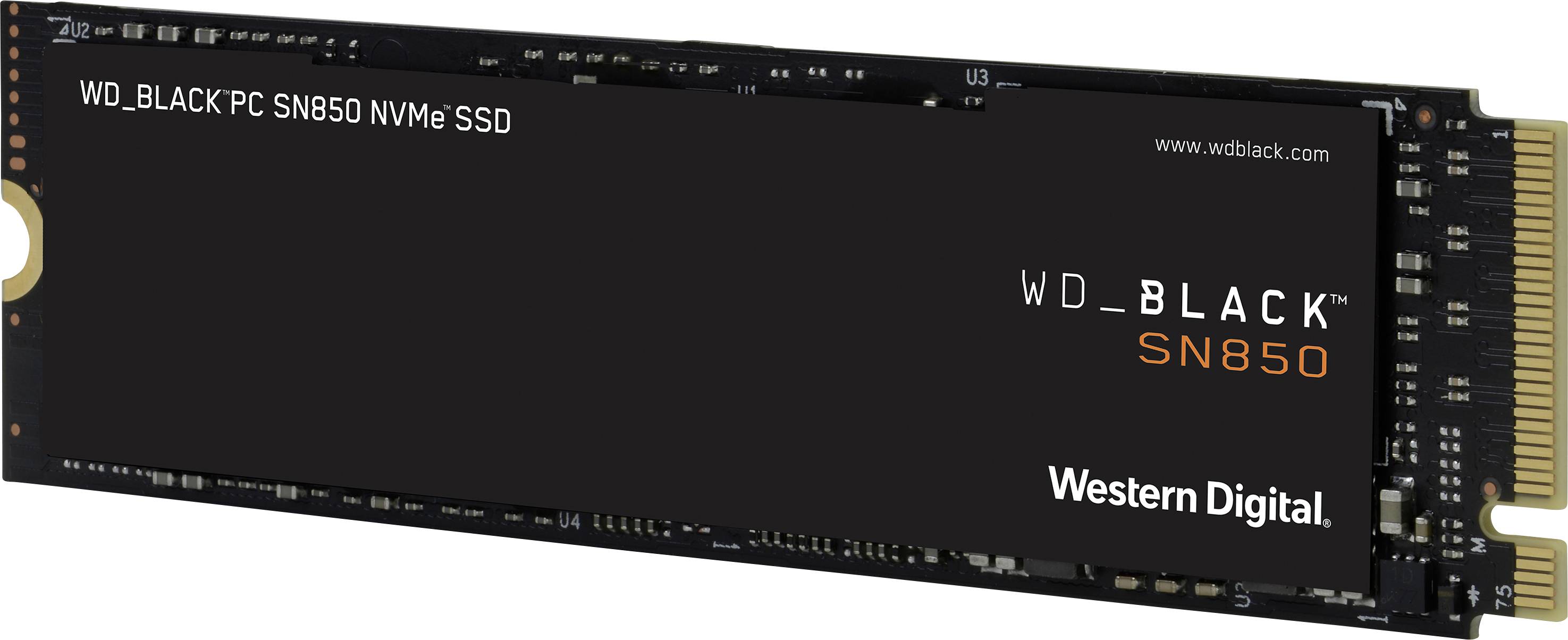 WD Black™ SN850 500GB Interne M.2 PCIe NVMe SSD 2280 M.2 NVMe PCIe 4.0 x4 Retail WDS500G1X0E