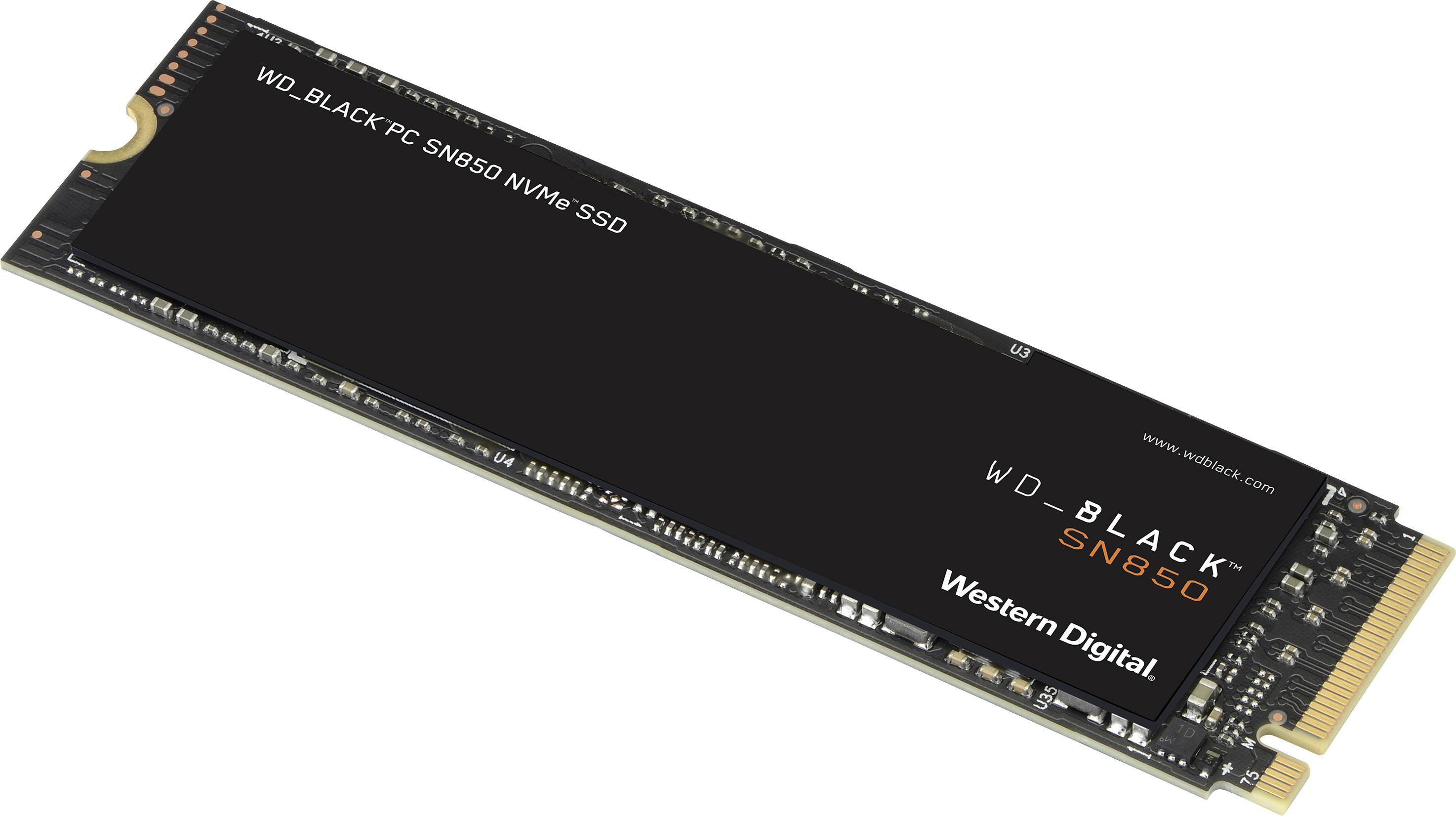 WD Black™ SN850 500GB Interne M.2 PCIe NVMe SSD 2280 M.2 NVMe PCIe 4.0 x4 Retail WDS500G1X0E