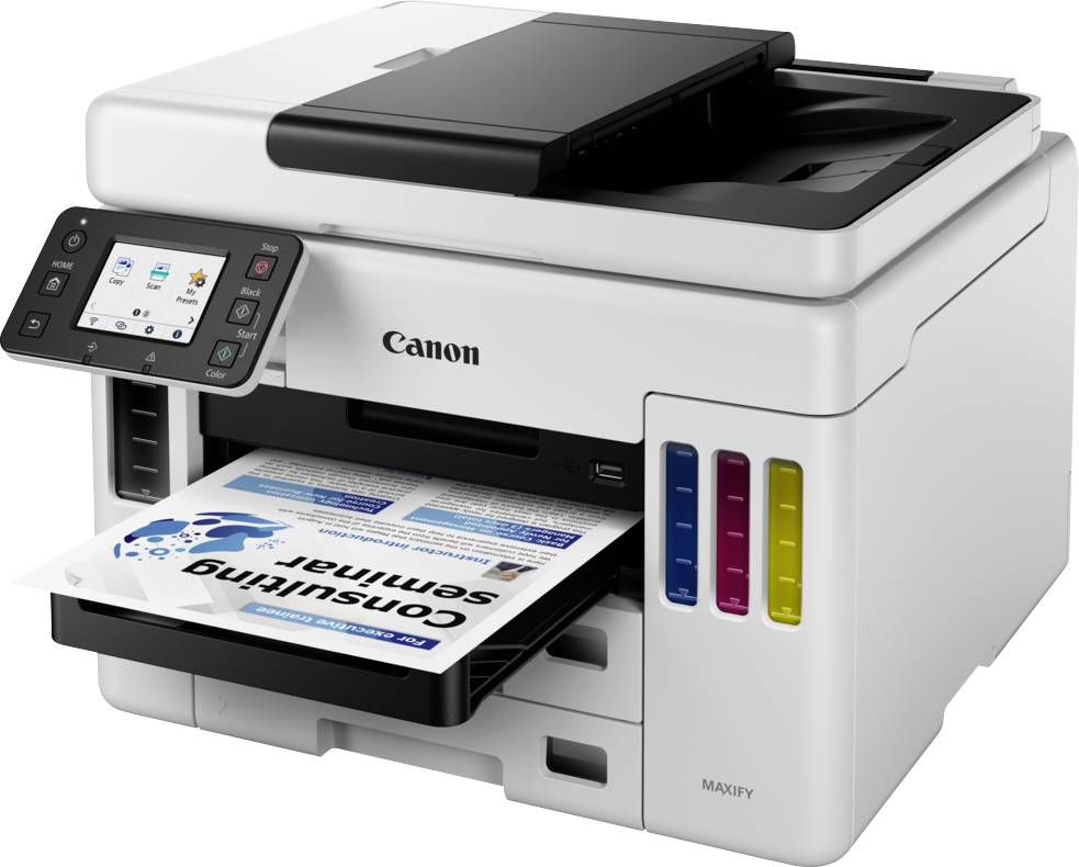 Canon MAXIFY GX7050 Multifunktionsdrucker Tintenstrahl Farbe A4 Drucker, Scanner, Kopierer, Fax ADF, Duplex-ADF, Duplex, Tintentank-System, USB
