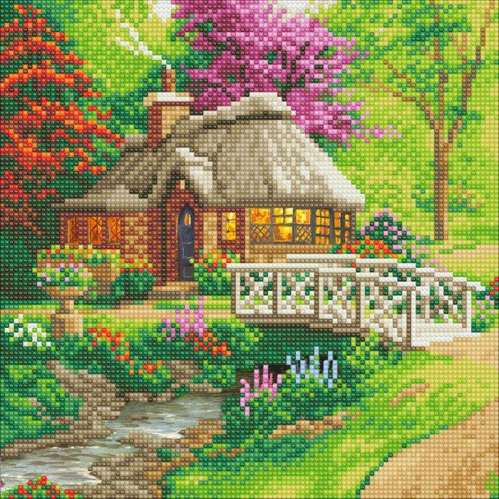 Crystal Art Thomas Kinkade Landhaus 30x30cm CAK-TK2M