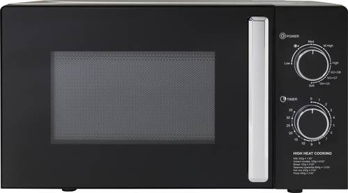 Mikrowelle Schwarz/Silber 700W Grillfunktion